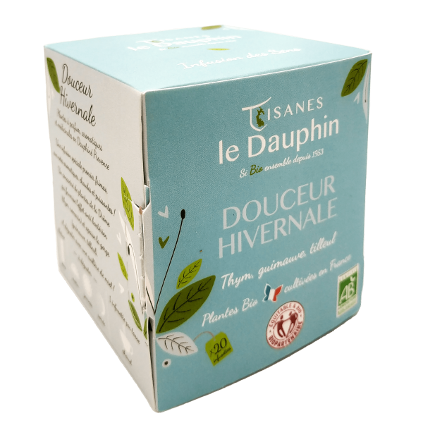 Tisanes Le Dauphin -- Infusion bio douceur hivernale origine france - 20 infusettes